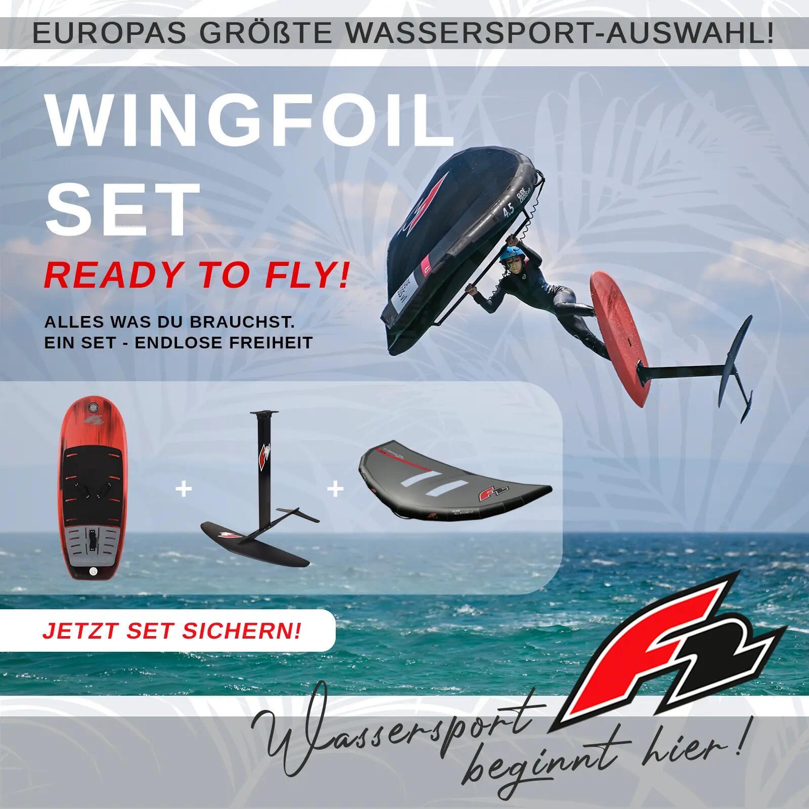 F2 Set Glide Cross Air 120L + LTD Allround Foil 2400 + Glide Allround Wing 6qm 5/5