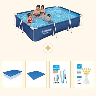 Bestway steel pro rechthoekig - 300x201x66 cm - 5-delig s22715