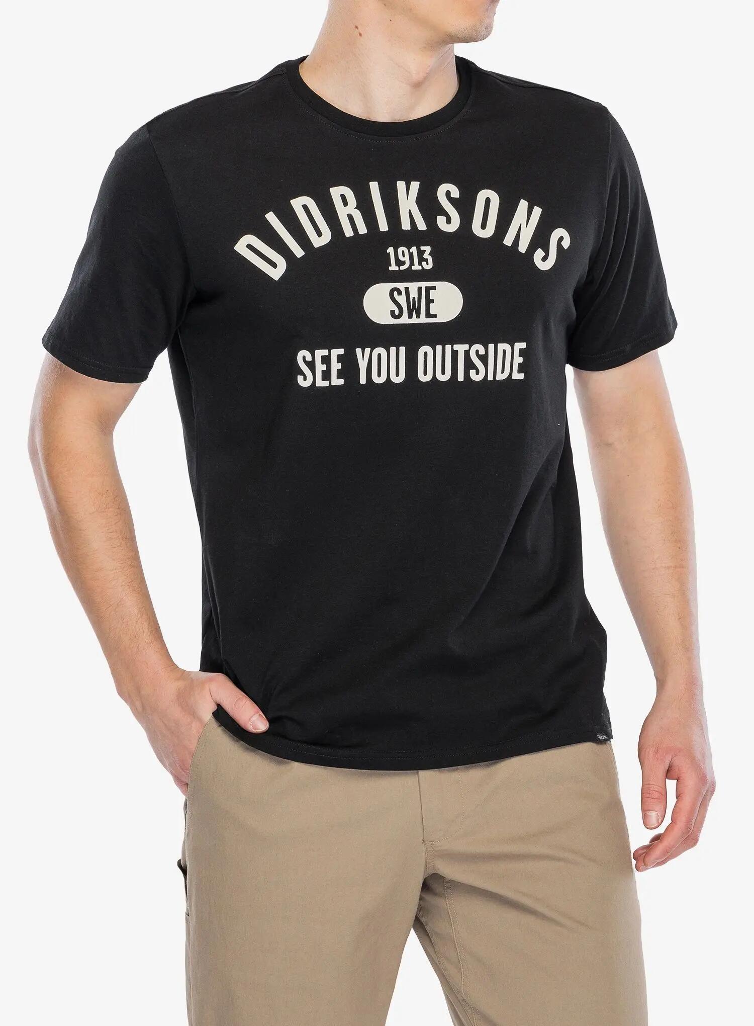 Koszulka bawełniana Didriksons Harald T-Shirt Col 3/4