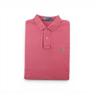 Tweedehands - polo ralph lauren korte mouw heren polo roze - goede staat
