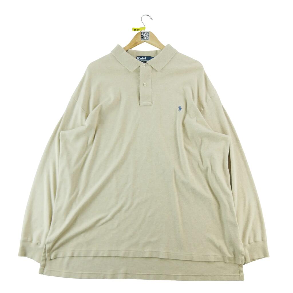 Second life - Polo Ralph Lauren Men's Long Sleeve Polo Shirt Beige - Good
