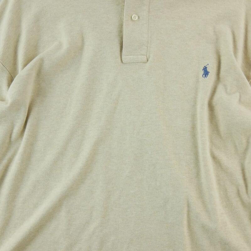 Second life - Polos bărbați cu mânecă lungă Polo Ralph Lauren beige - Bun