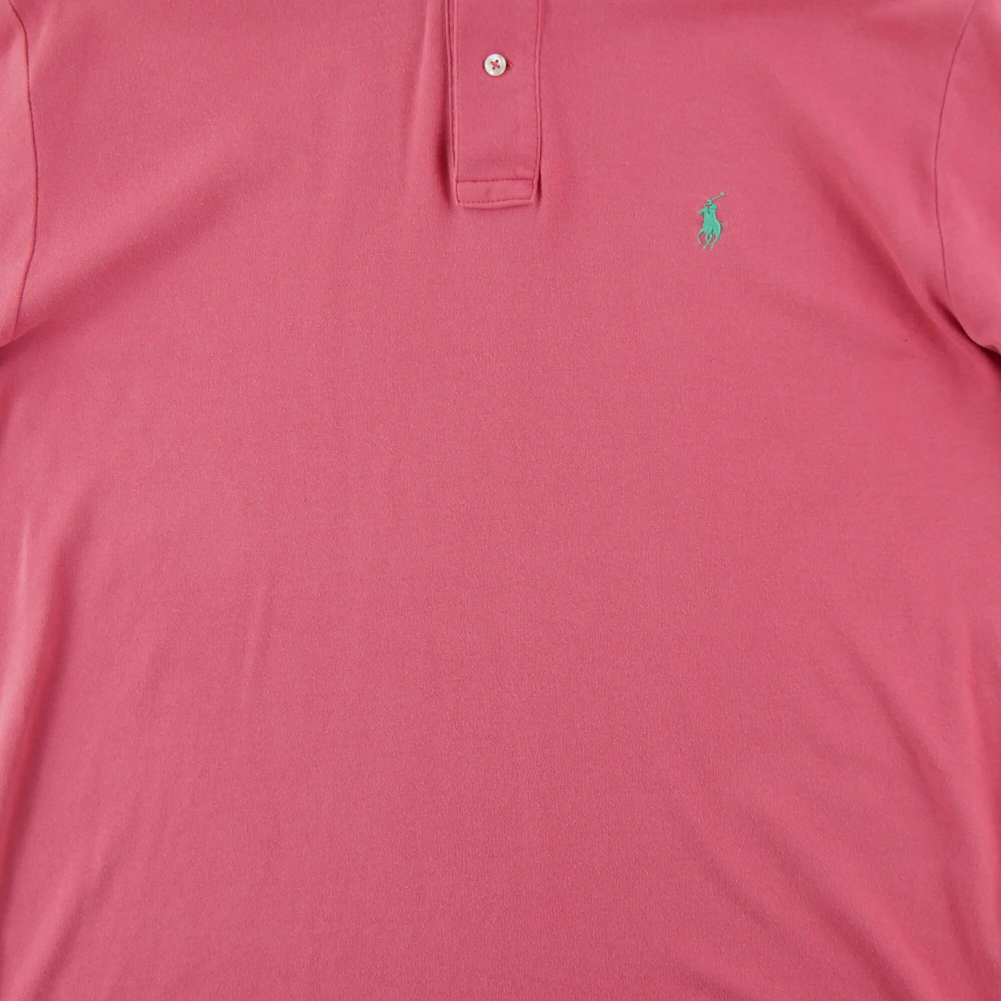 Segunda Vida - Polo Ralph Lauren hombre manga corta rosa - Bueno 6/7