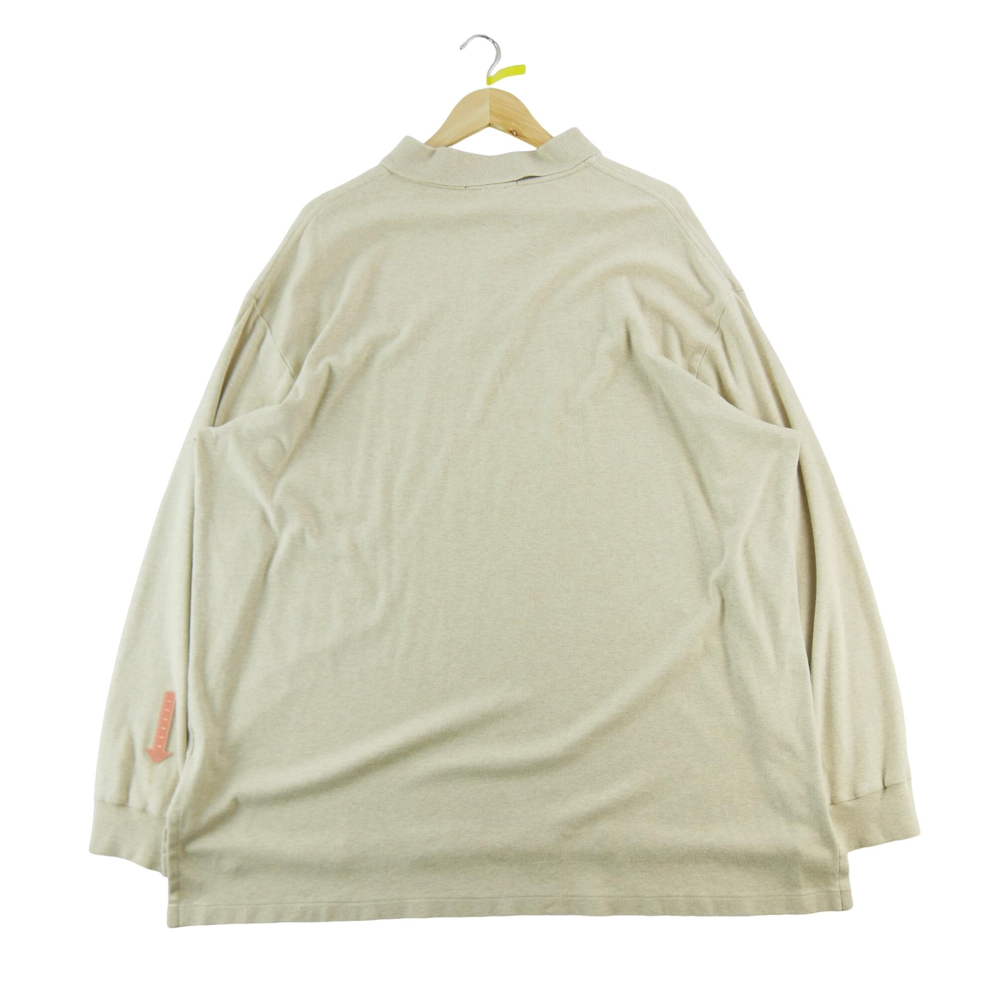 Seconde vie - Polo manches longues Homme Beige - Bon état 3/7