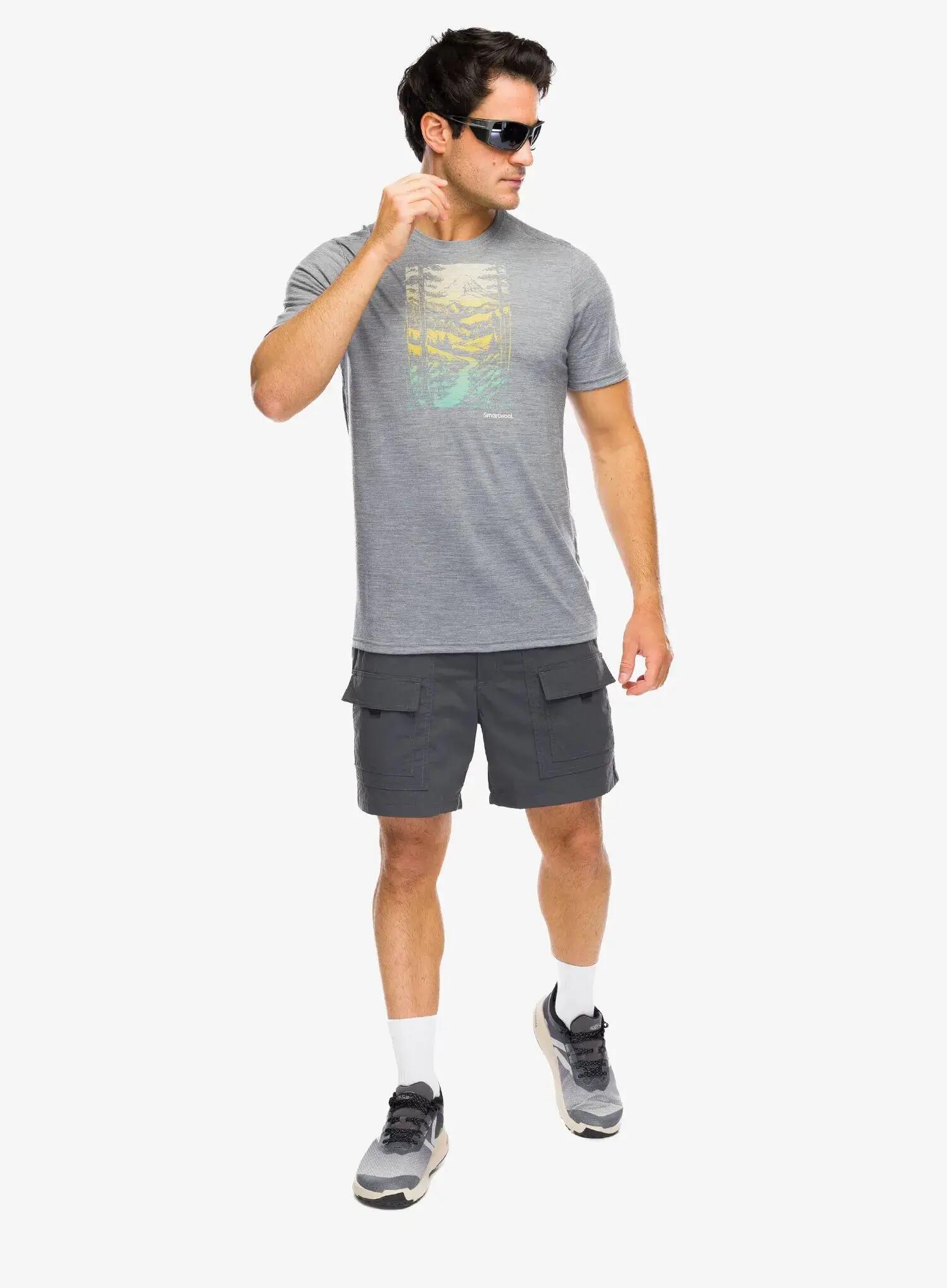 Koszulka merino Smartwool Winding Trail Active Short Sleeve Graphic Tee 2/7
