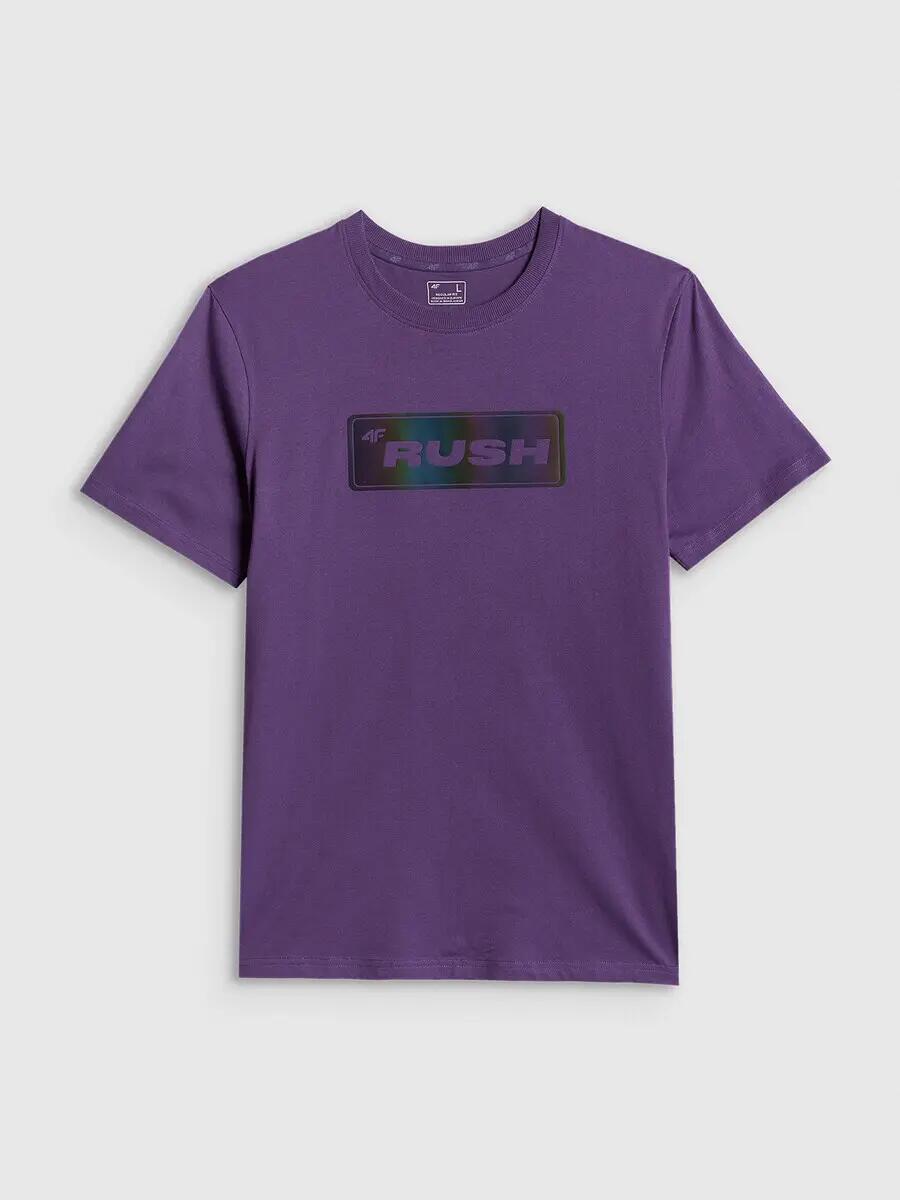 T-shirt regular z nadrukiem męski 4F 4FRSS26TTSHM3659 7/7