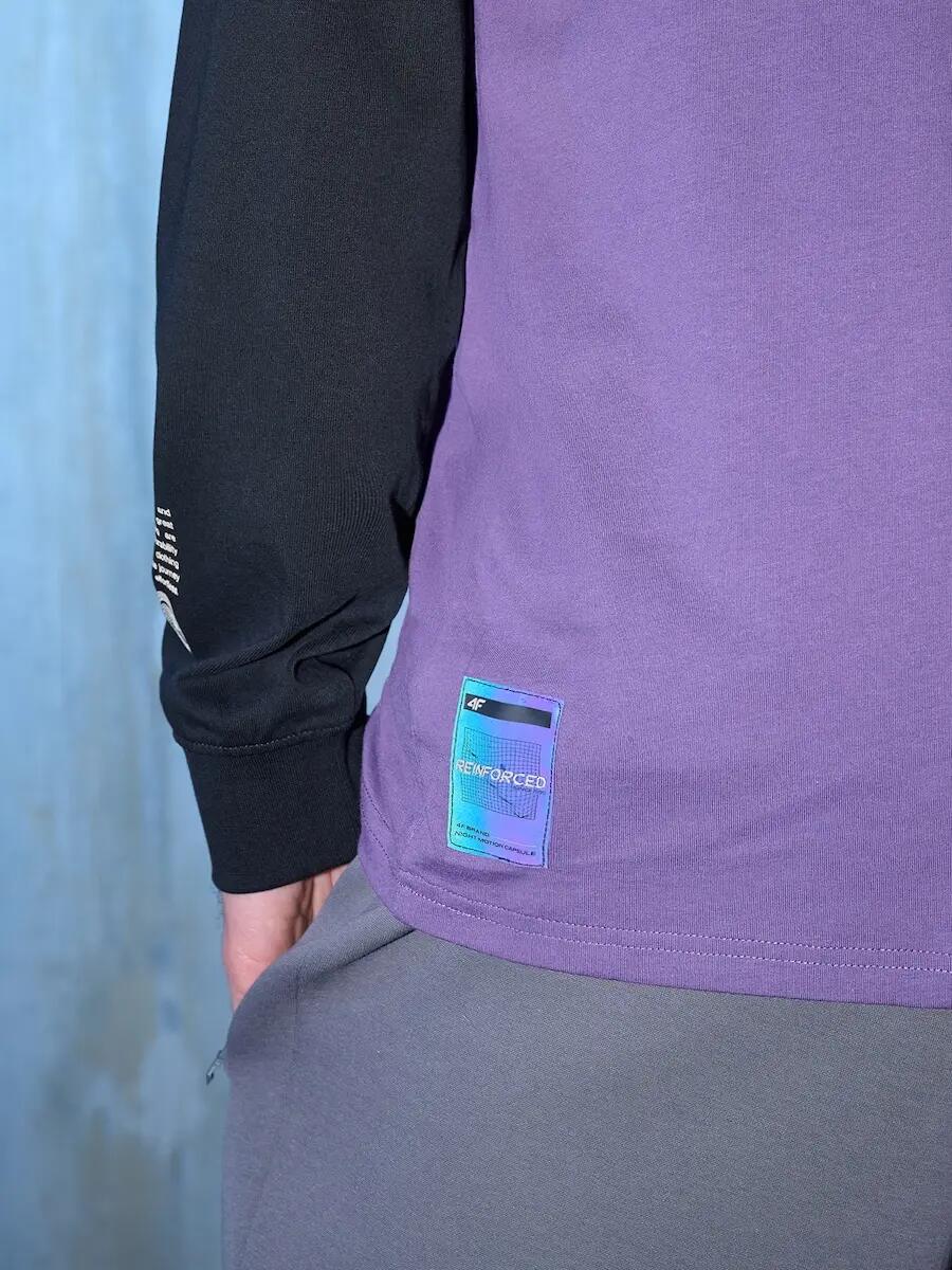 T-shirt regular z nadrukiem męski 4F 4FRSS26TTSHM3659 4/7