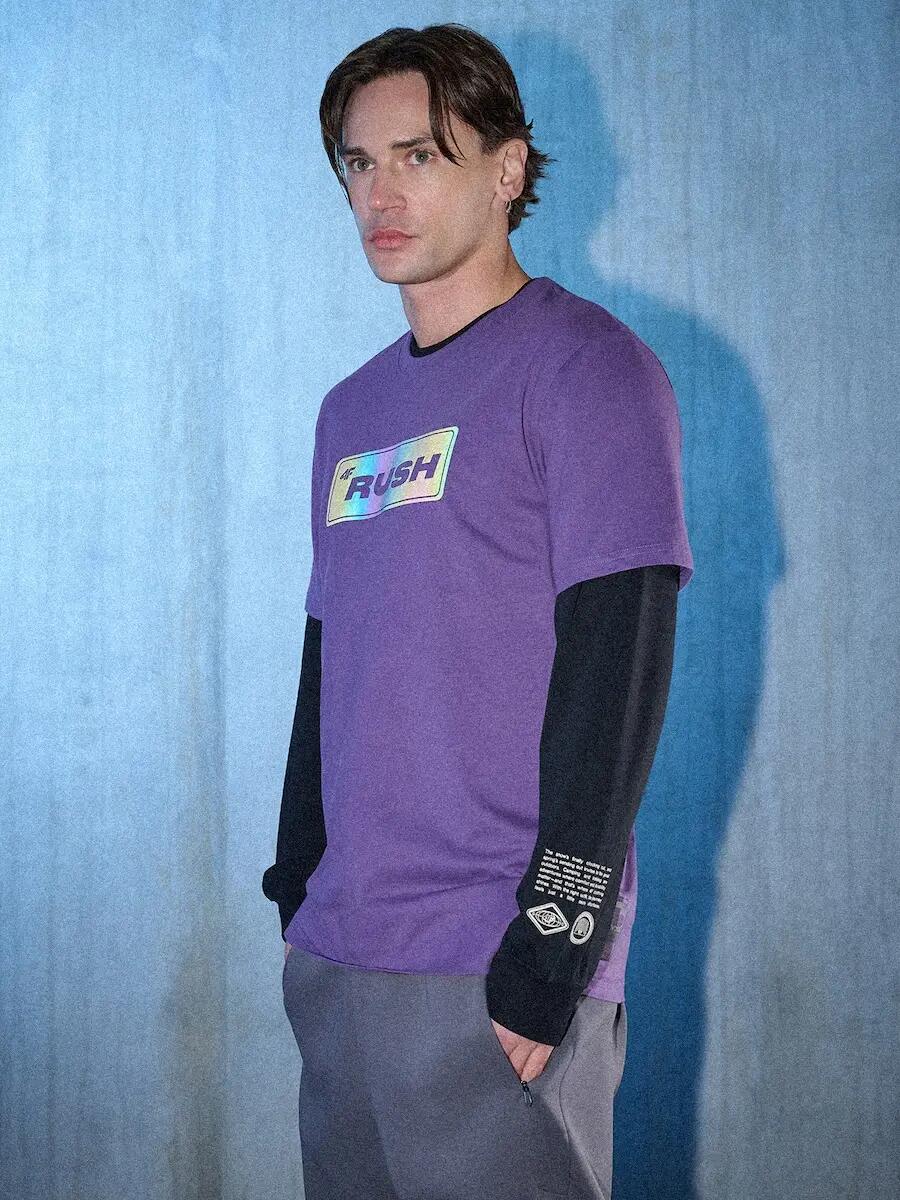 T-shirt regular z nadrukiem męski 4F 4FRSS26TTSHM3659 3/7