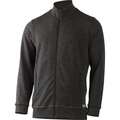 felpa - ciclismo - uomo - con cerniera in lana merino - LASTING - grigio