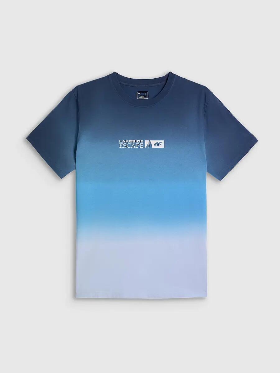 T-shirt regular z nadrukiem męski 4F 4FRSS26TTSHM3995 5/6