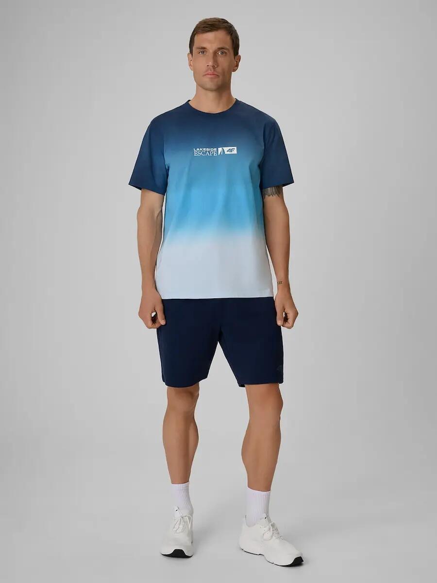 T-shirt regular z nadrukiem męski 4F 4FRSS26TTSHM3995 3/6