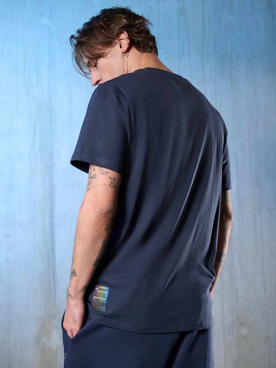 T-shirt regular z nadrukiem męski 4F 4FRSS26TTSHM3657 2/7
