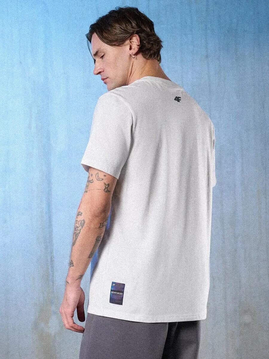T-shirt regular z nadrukiem męski 4F 4FRSS26TTSHM3658 2/7
