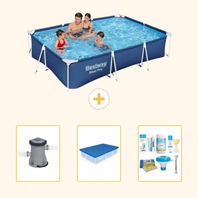 Bestway steel pro rechthoekig - 300x201x66 cm - 4-delig s22721