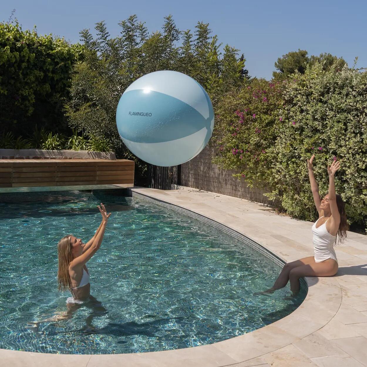 Flamingueo Aufblasbarer Pool Beach PVC Blue Ball 3/6