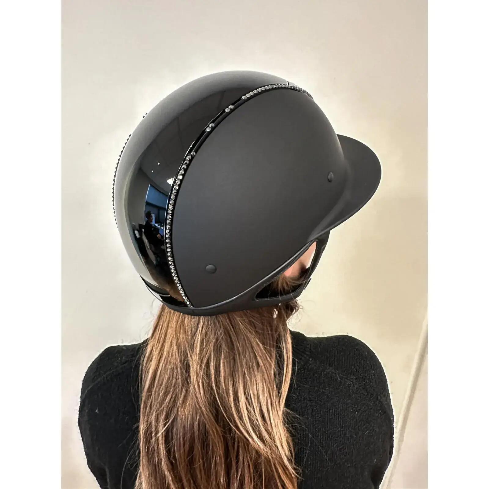 Casque d'équitation glossy top fille OneK Swarowski 3/3
