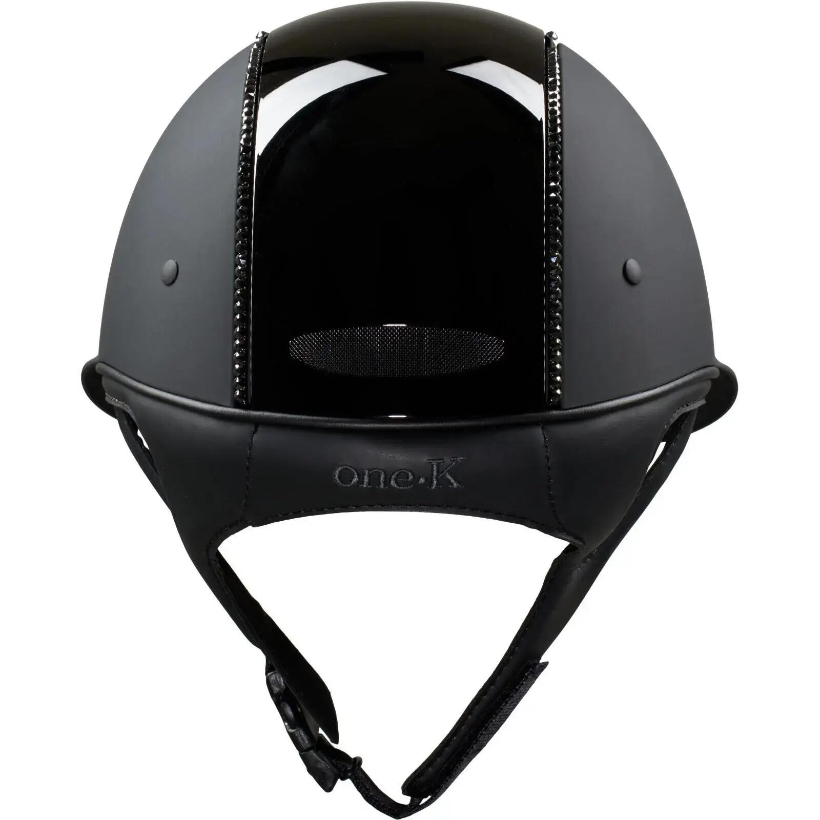 Casque d'équitation glossy top fille OneK Swarowski 2/3
