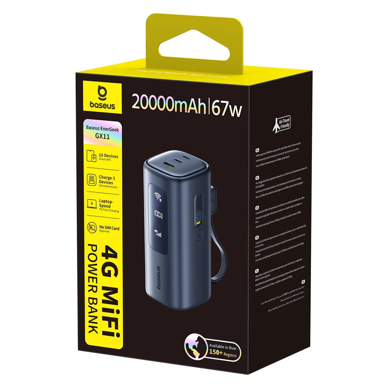 Powerbank Baseus 20000 mAh 67W router wifi mifi 7/7