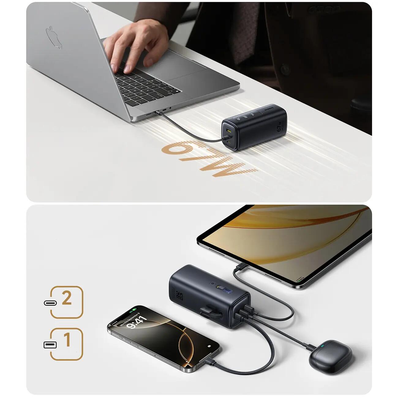 Powerbank Baseus 20000 mAh 67W router wifi mifi 5/7
