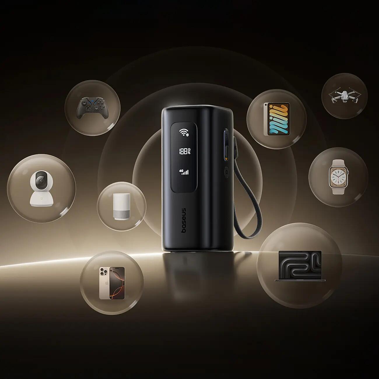 Powerbank Baseus 20000 mAh 67W router wifi mifi 2/7