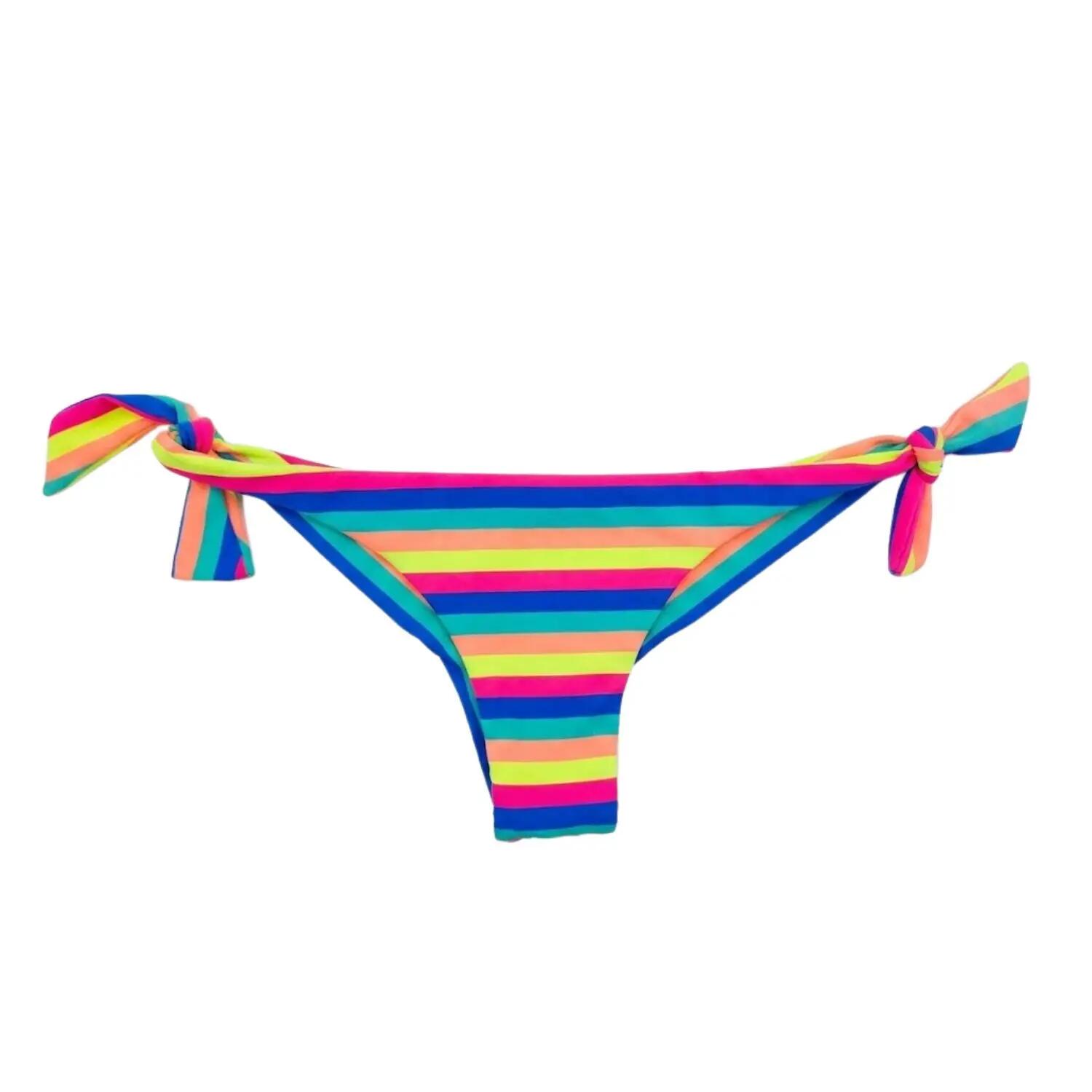 Dół bikini - Surfing - Kobiety - Sol Searcher - Fluo paski 3/4