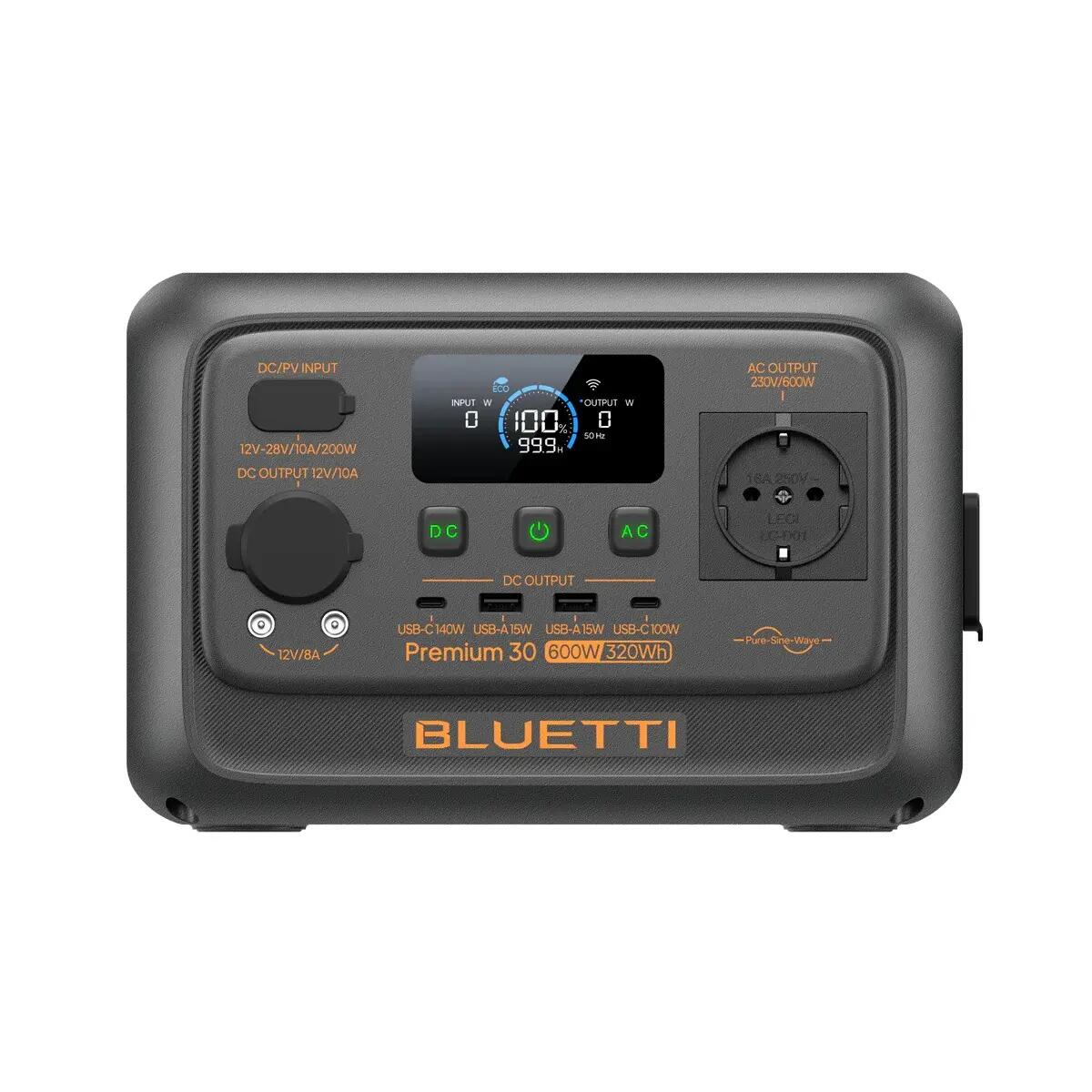 BLUETTI Premium 30 V2 320Wh draagbare stroomstation voor kamperen&reizen-zonne 3/6