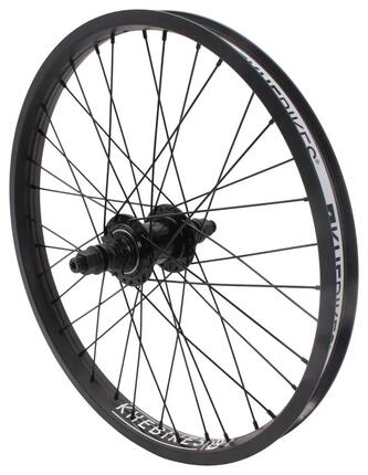 BMX achterwiel KHE Freecoaster + MVP DD 20 inch 14 mm zwart