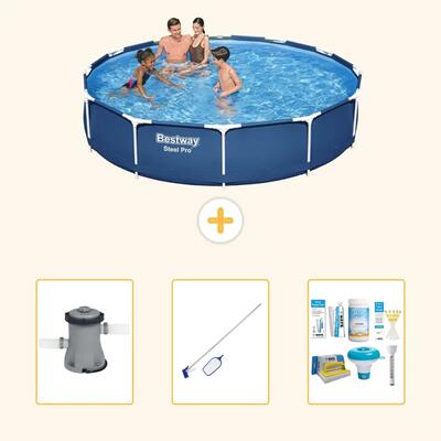 Bestway steel pro rond - 366x76 cm - 4-delig s22749