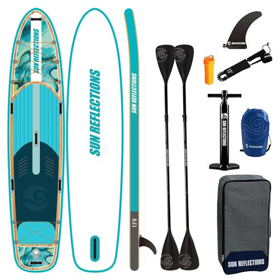 DESKA SUP Pompowana SUN REFLECTIONS Family 13'6" Minicombo Ocean Mirage