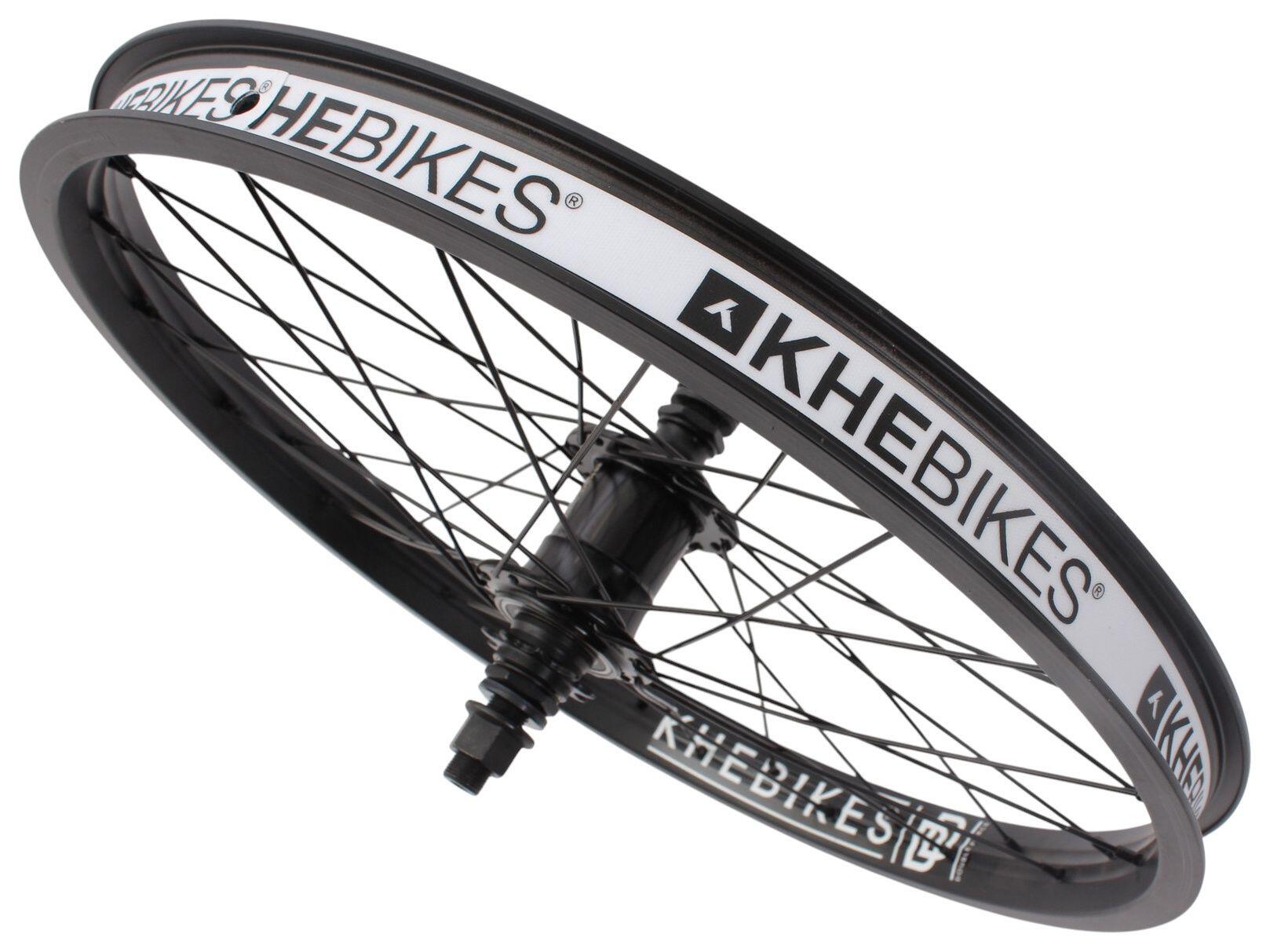 Roda traseira BMX KHE Freecoaster + MVP DD 20 polegadas 14 mm preta 3/8