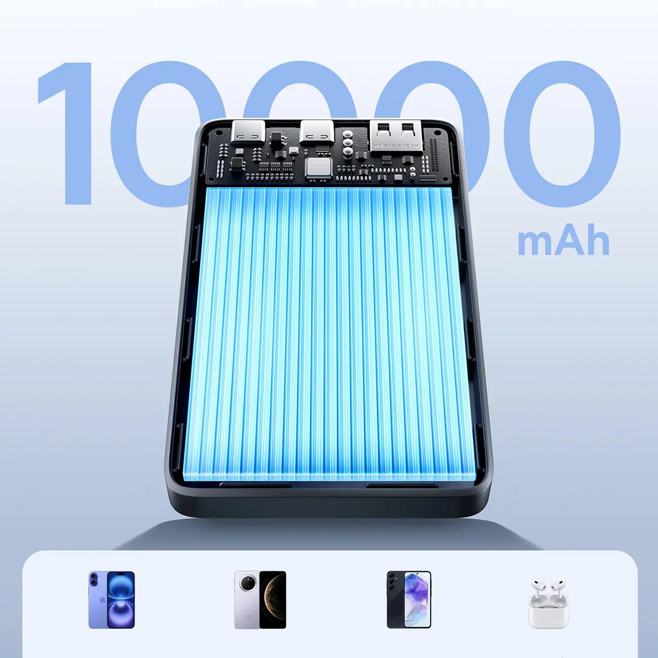 Powerbank Baseus 10000 mAh 22,5W USB-C USB-A PD QC 5/7