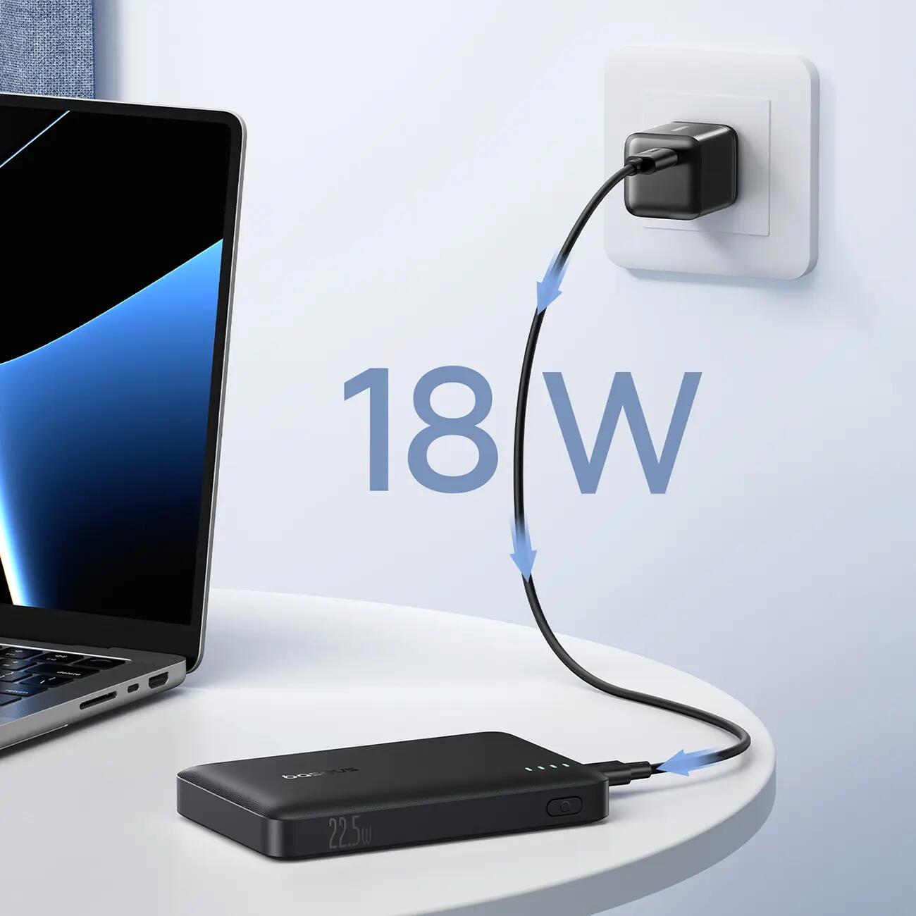Powerbank Baseus 10000 mAh 22,5W USB-C USB-A PD QC 4/7