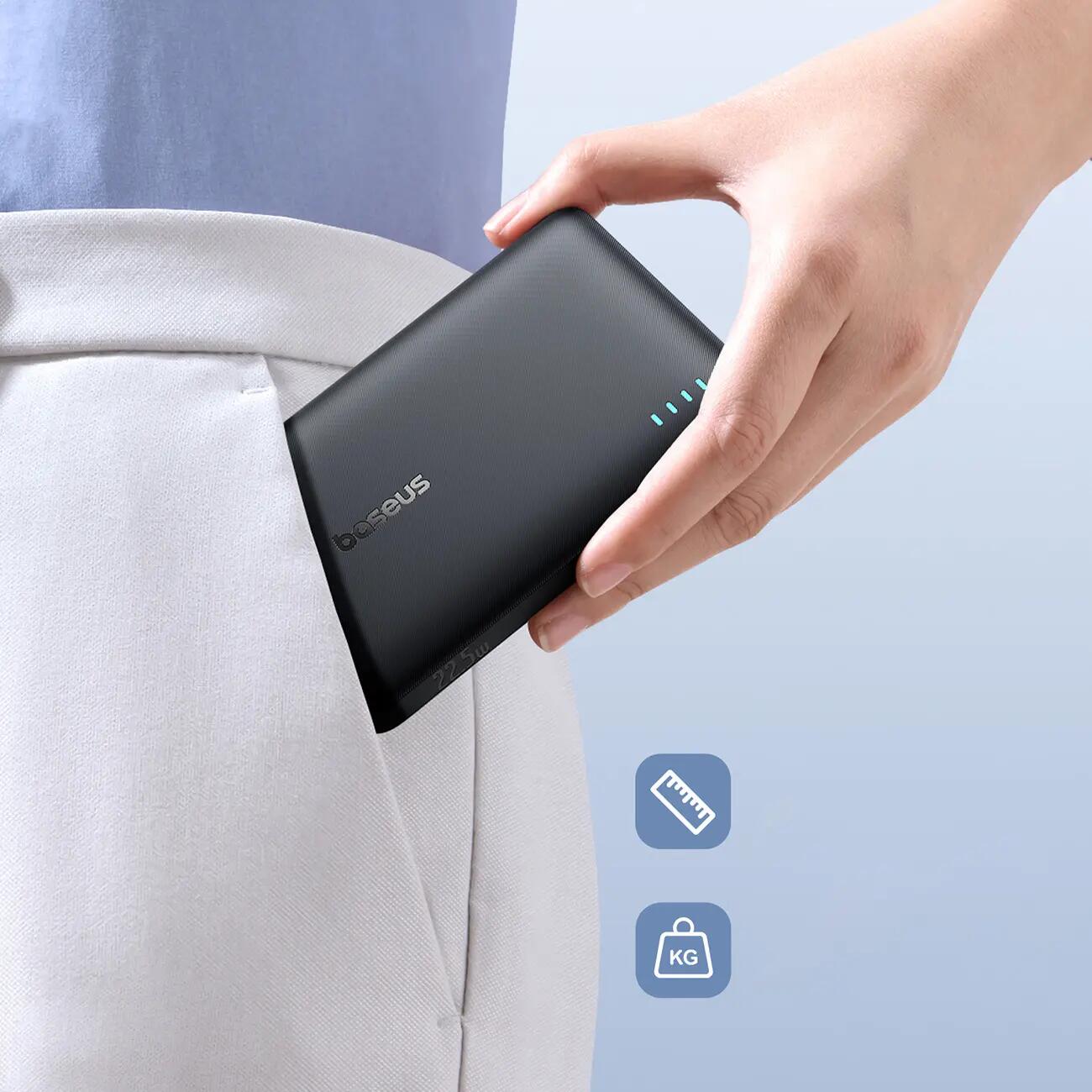 Powerbank Baseus 10000 mAh 22,5W USB-C USB-A PD QC 2/7
