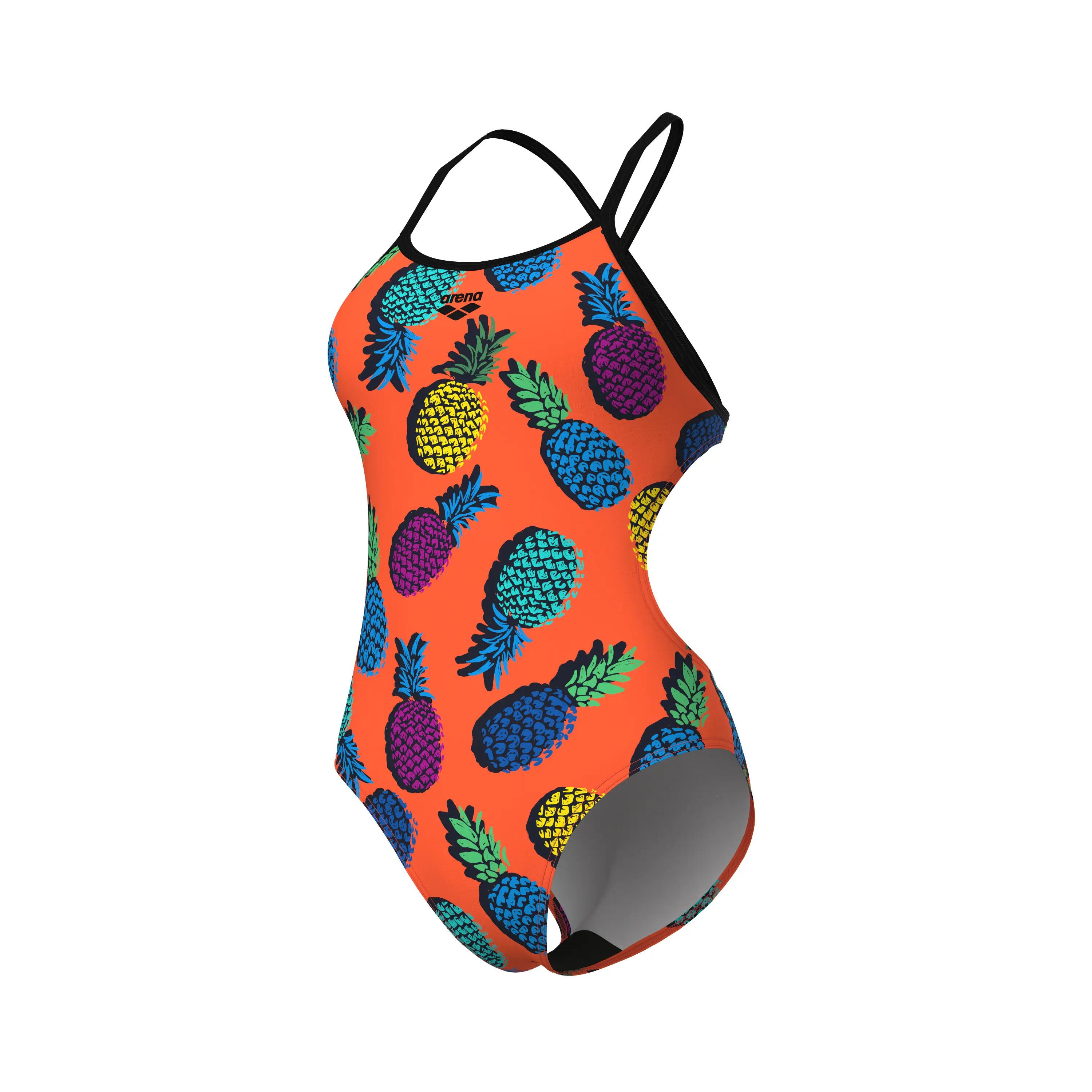 Strój kąpielowy damski Arena Pineapples Swimsuit Tie Back 5/7