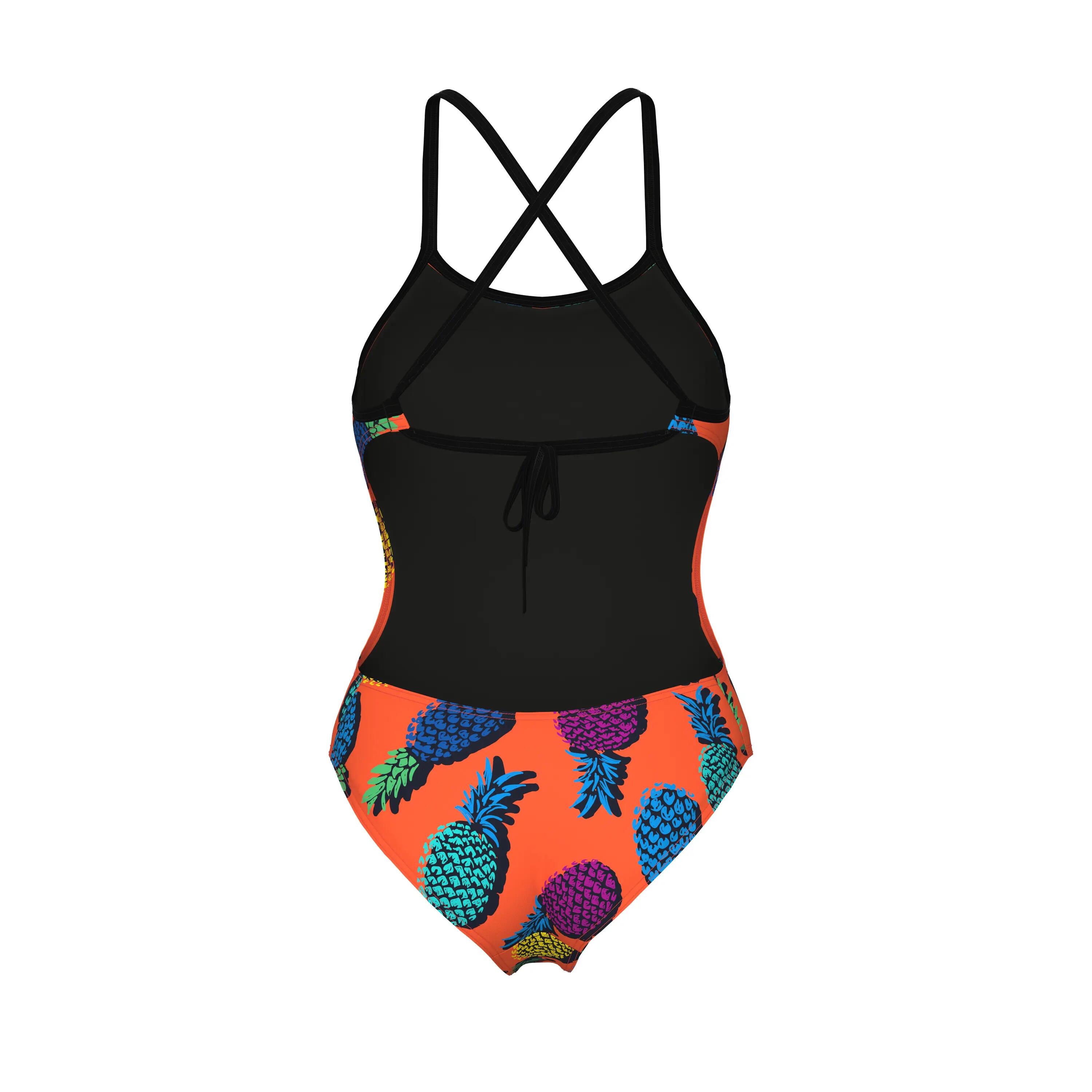 Strój kąpielowy damski Arena Pineapples Swimsuit Tie Back 4/7