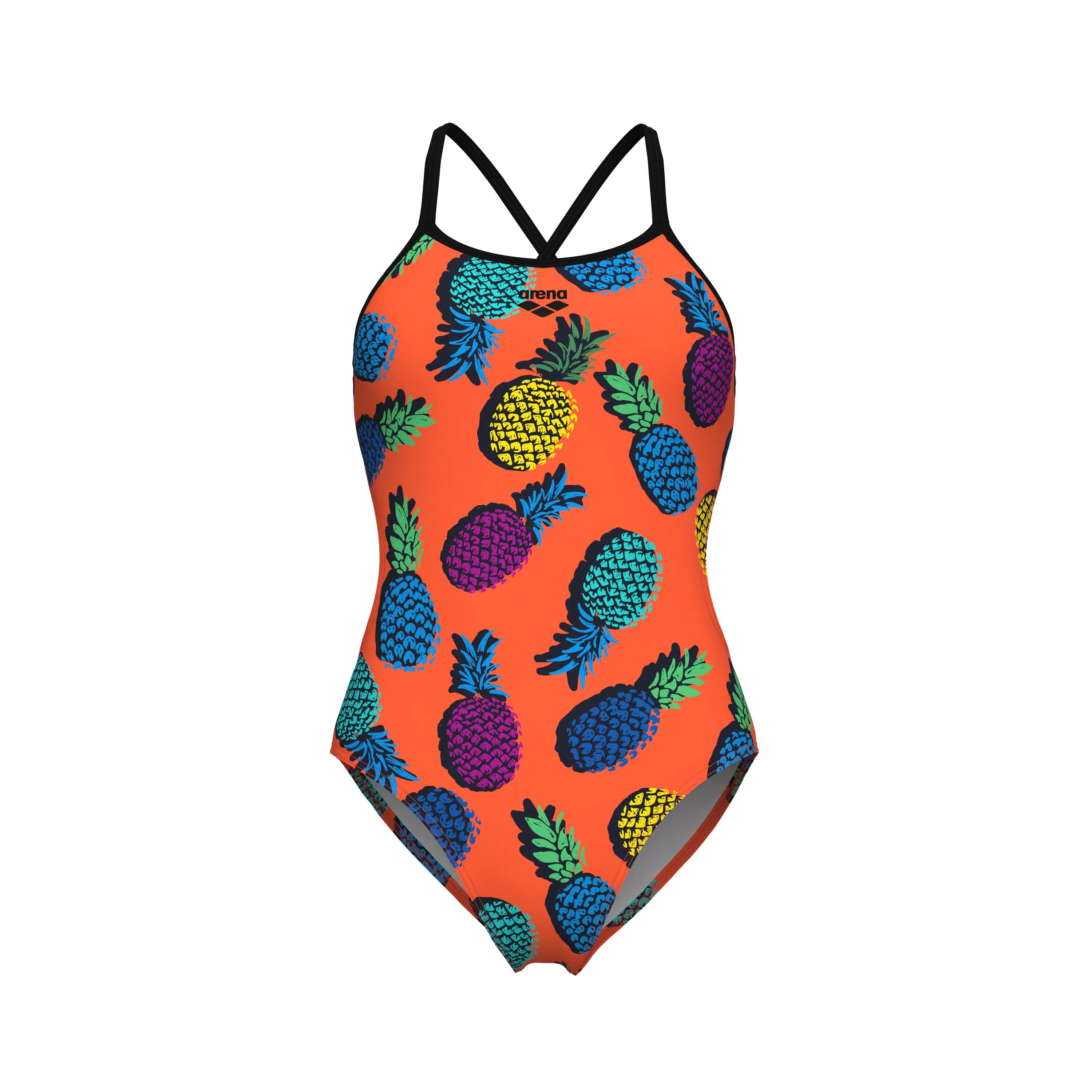 Strój kąpielowy damski Arena Pineapples Swimsuit Tie Back 3/7