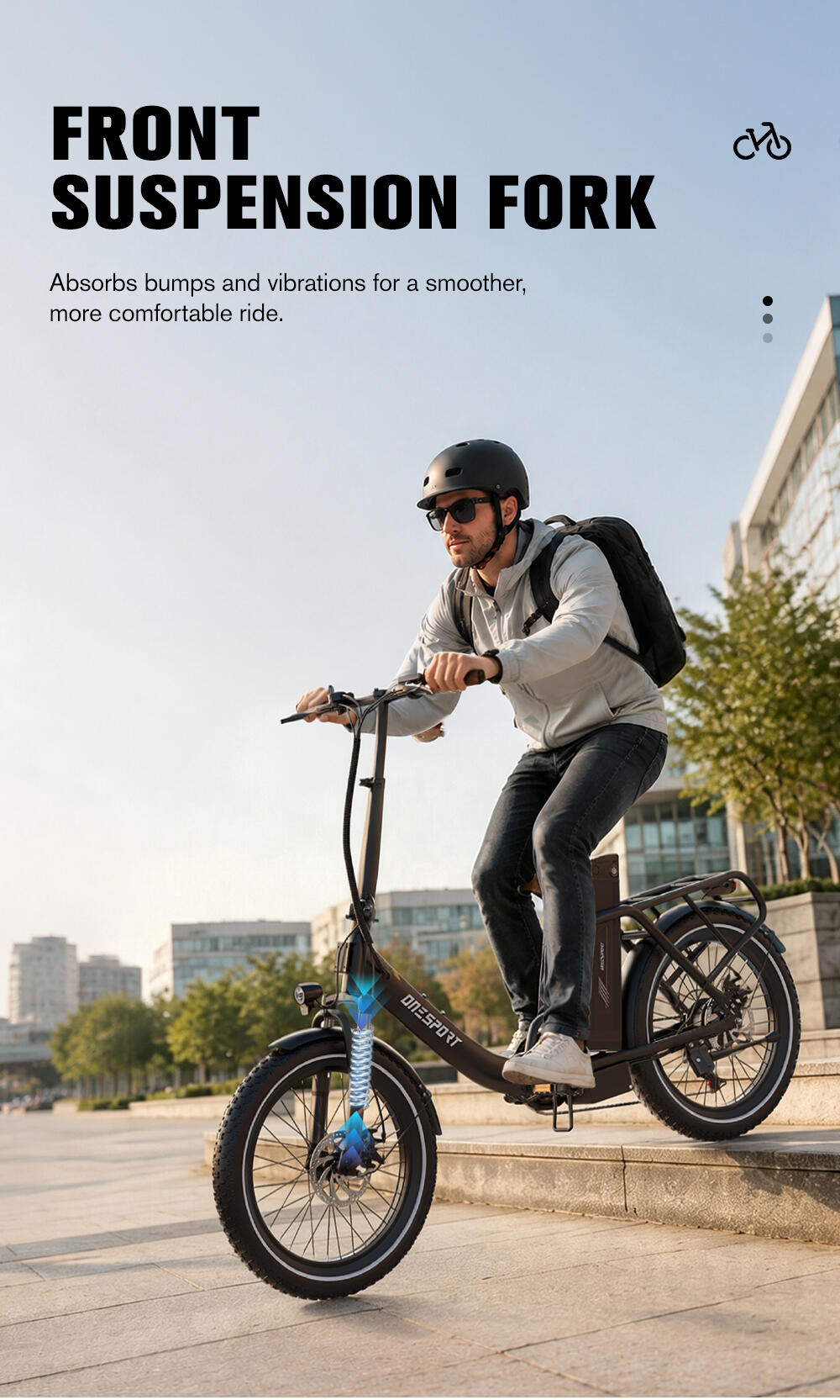 Bicicletta elettrica per adulti ONESPORT OT16Pro Batteria 48V 17AH 14/15