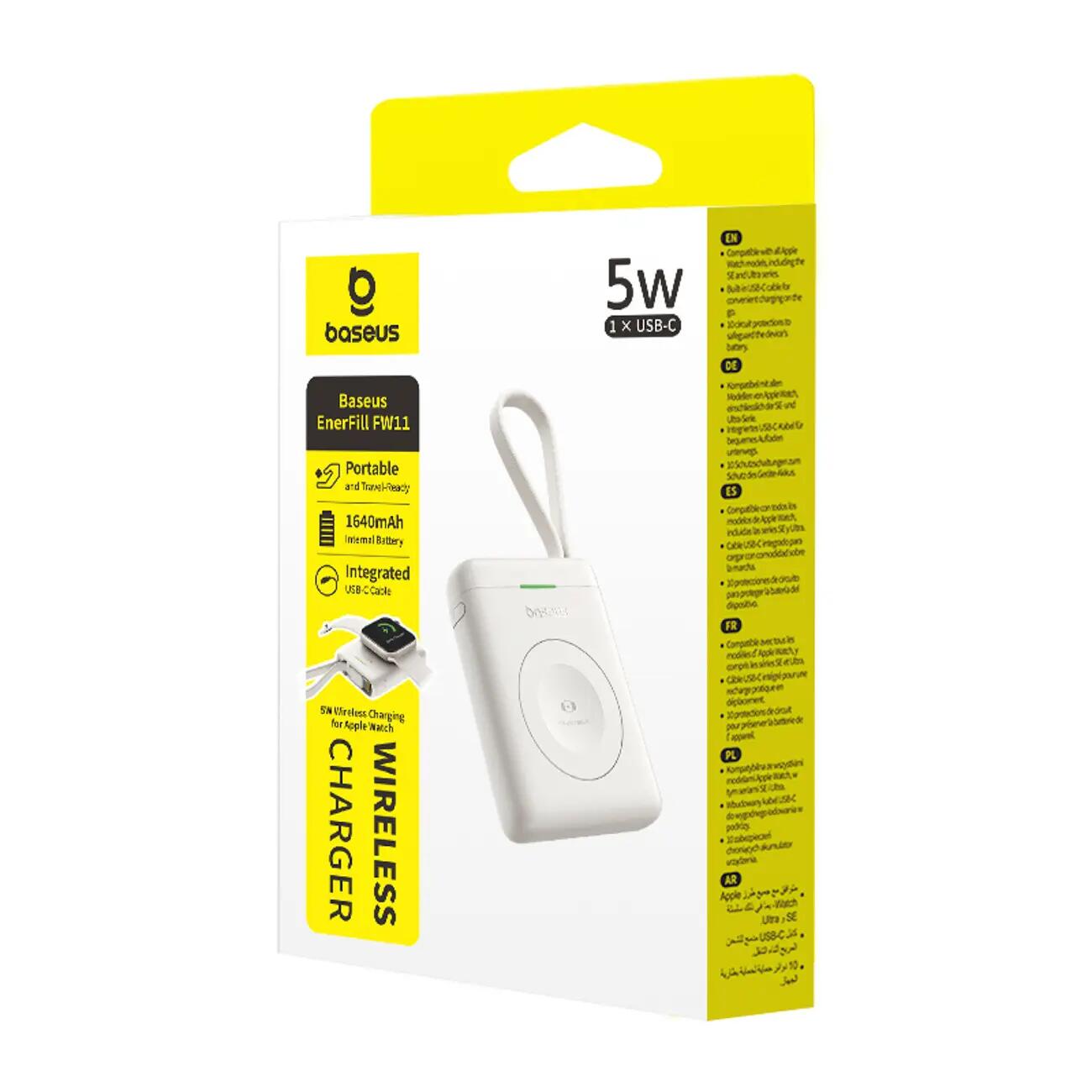 Powerbank Baseus do Apple Watch 1–10 se se 2 ultra ultra 2 5W 4/7