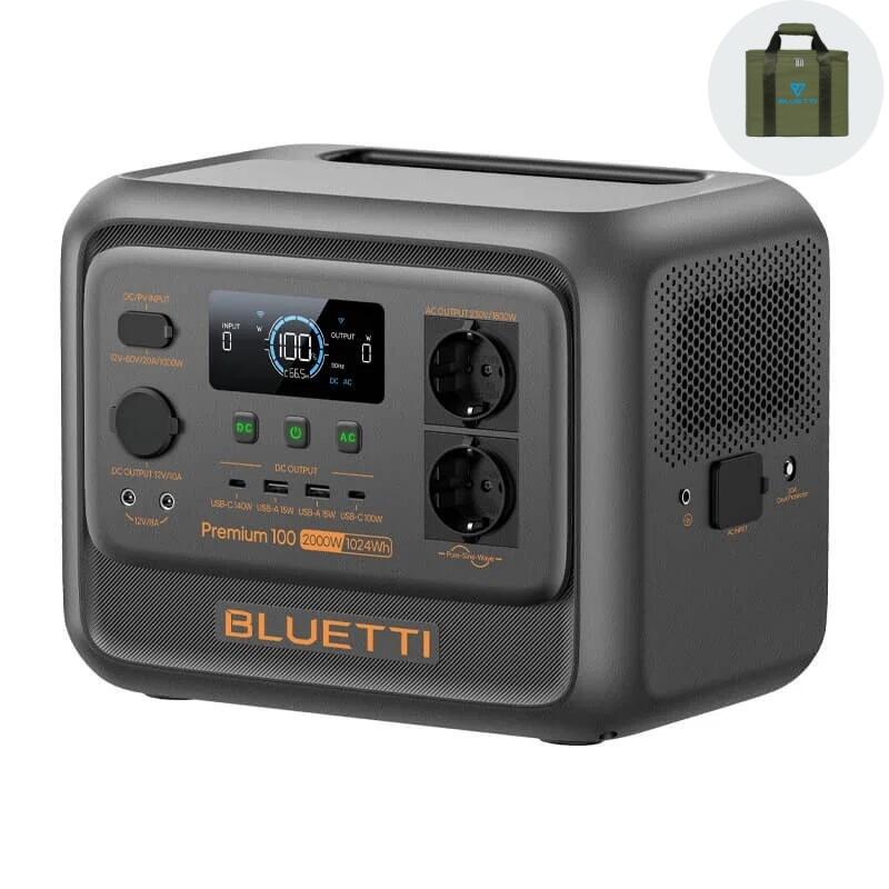 BLUETTI Premium 100 V2 1024Wh generator słoneczny na kemping & zasilanie domu