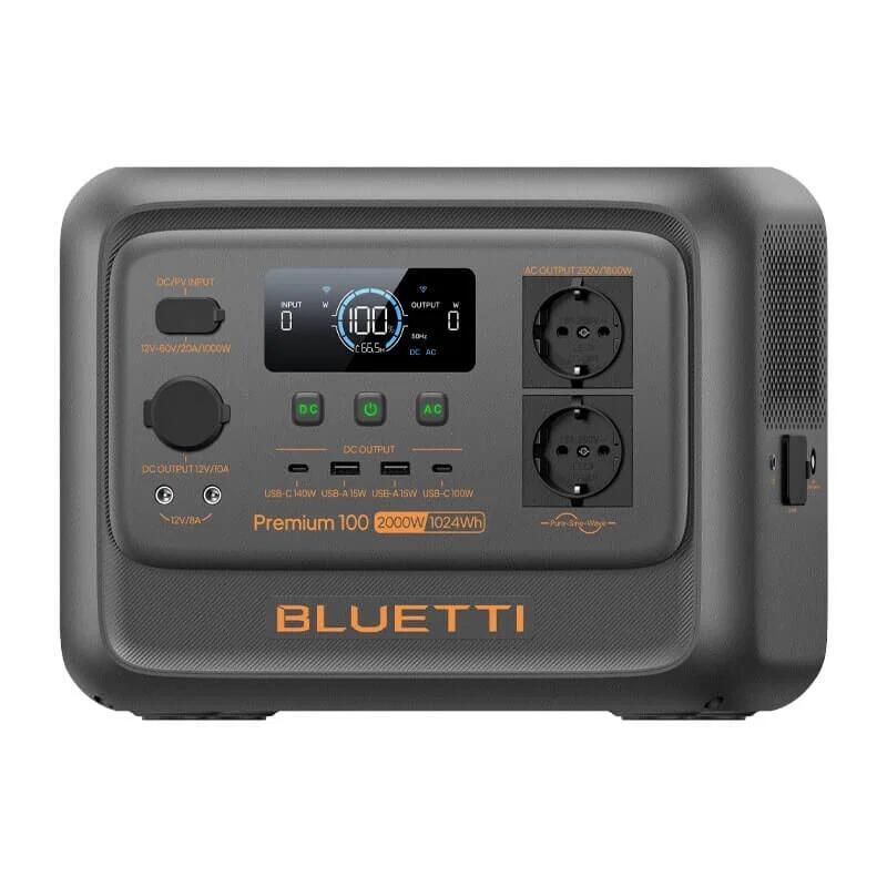 BLUETTI Premium 100 V2 1024Wh gerador solar LiFePO4 para camping,reserva casa 4/6