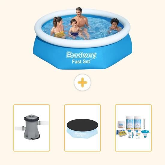 Bestway Fast Set Ronde - 244x61 cm - 4-pièces S22624