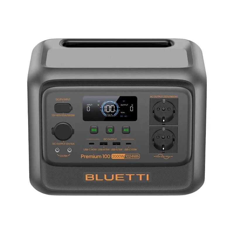 BLUETTI Premium 100 V2 1024Wh gerador solar LiFePO4 para camping,reserva casa 2/6