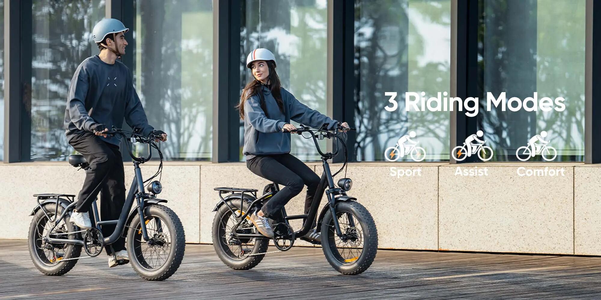 Bicicleta elétrica para adultos URLIFE E20 PRO Bateria 48V 15.6AH 12/15