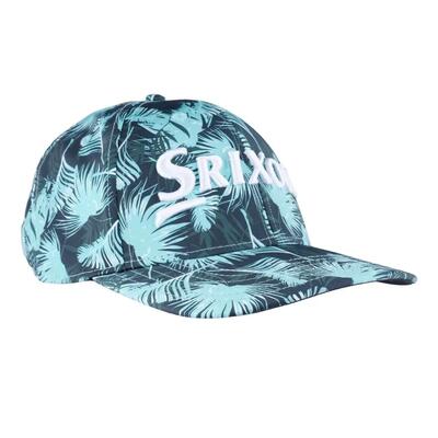 Srixon floral cap, golfpet voor heren, lichtblauw met bloemenprint