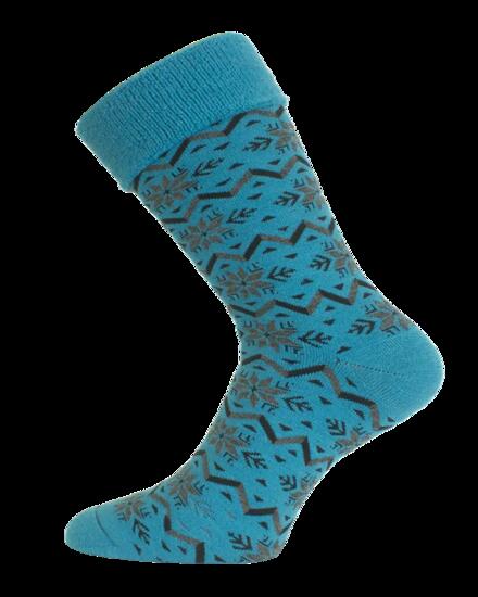 Calzini - Ciclismo - Merino sottile - Blu fiocco di neve/nero