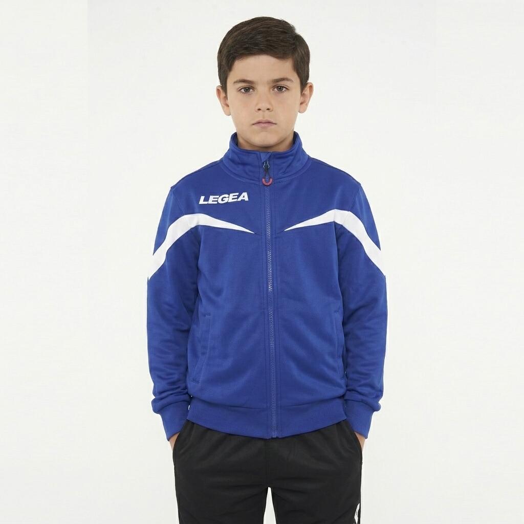Running Giacca Salvador Antivento Azzurro-Bianco