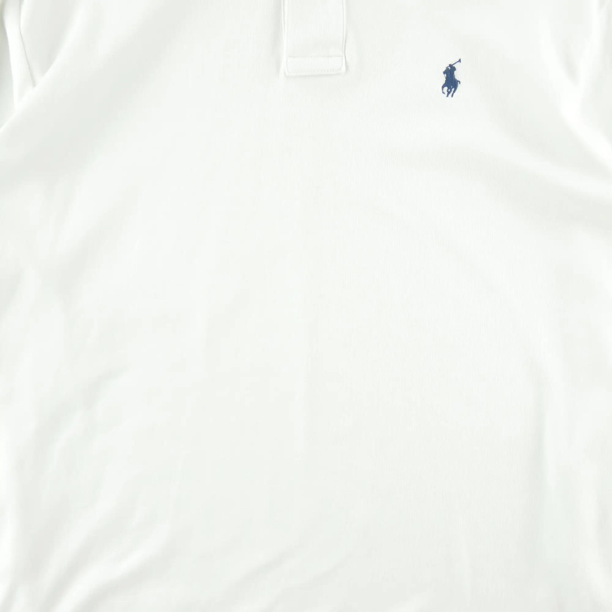 Tweedehands - Poloshirt lange mouw heren wit Polo Ralph Lauren - Goede staat 5/7