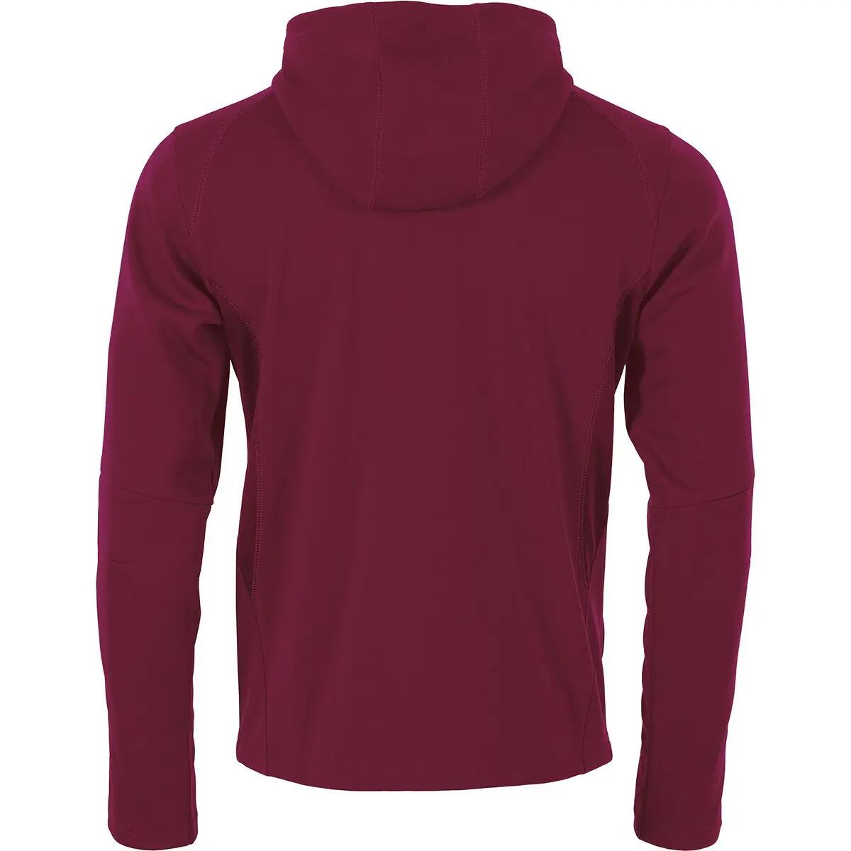 Veste zippée à capuche - Sportswear homme - Regular fit - Reece Shift - Bordeaux 4/5