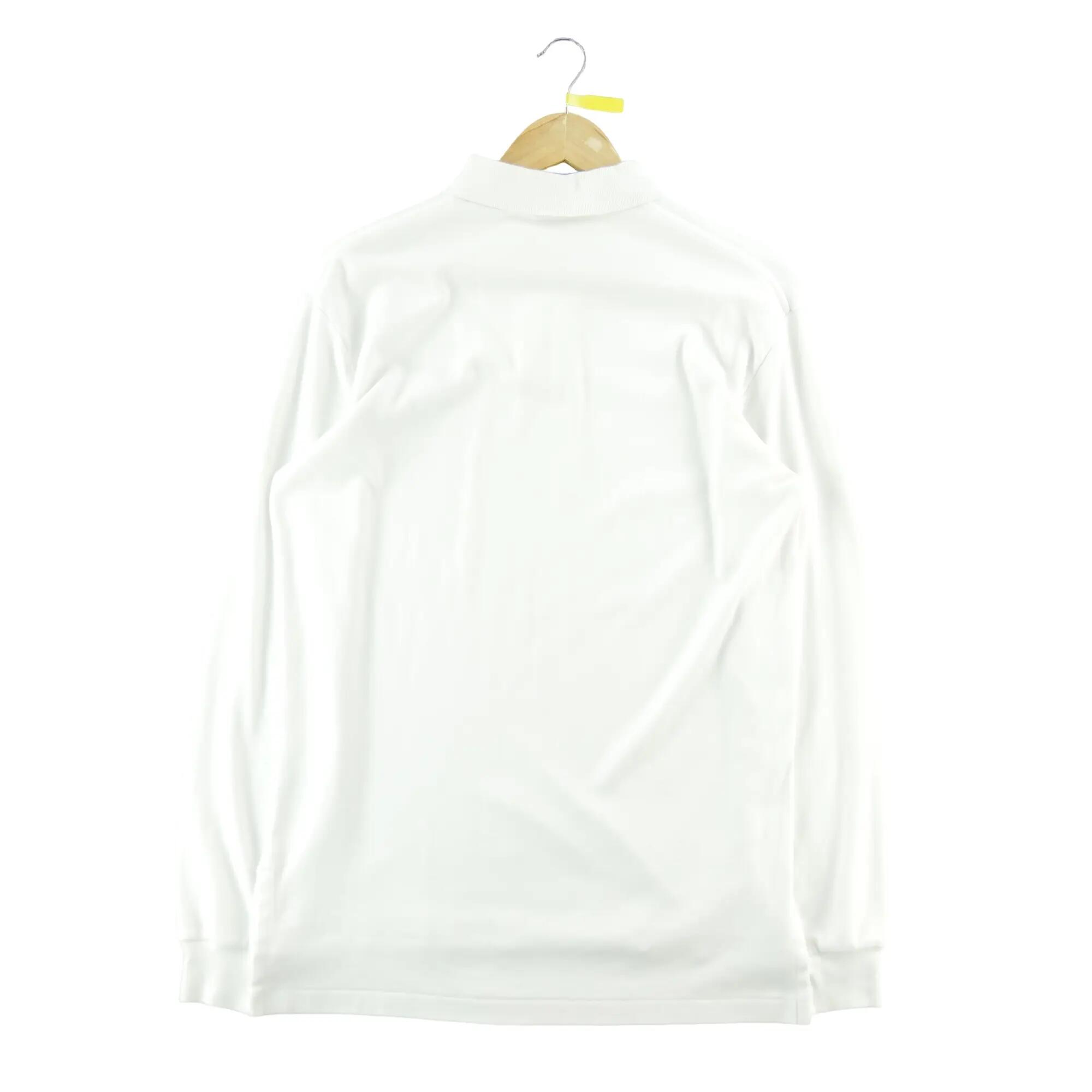 Tweedehands - Poloshirt lange mouw heren wit Polo Ralph Lauren - Goede staat 2/7