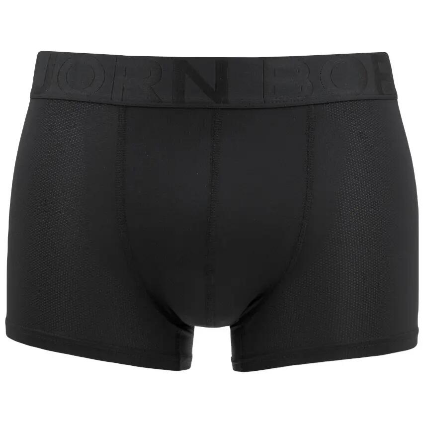 Multi-Sport Heren Sports Mesh 2-Pack Microfiber Boxer Trunks Zwart 2/5